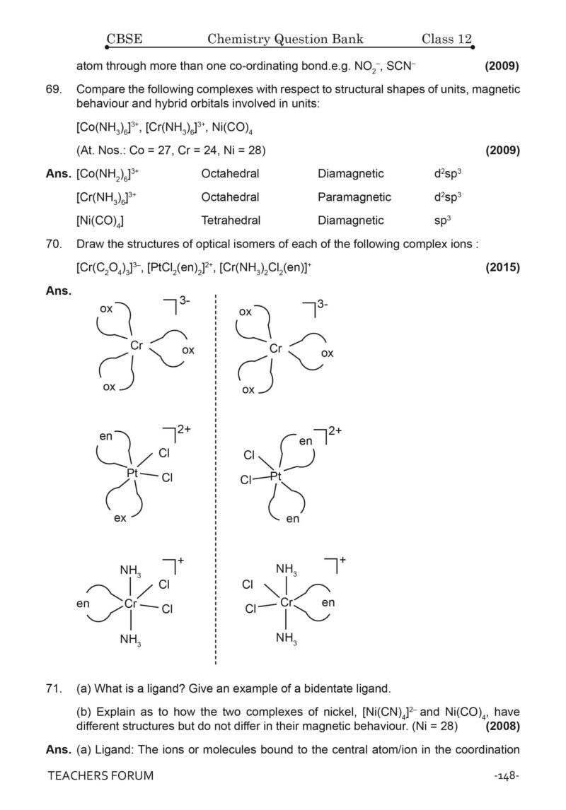 Teachers Forum CBSE Question Bank Class 12 Chemistry (For 2026 Board Exam) - Image 7