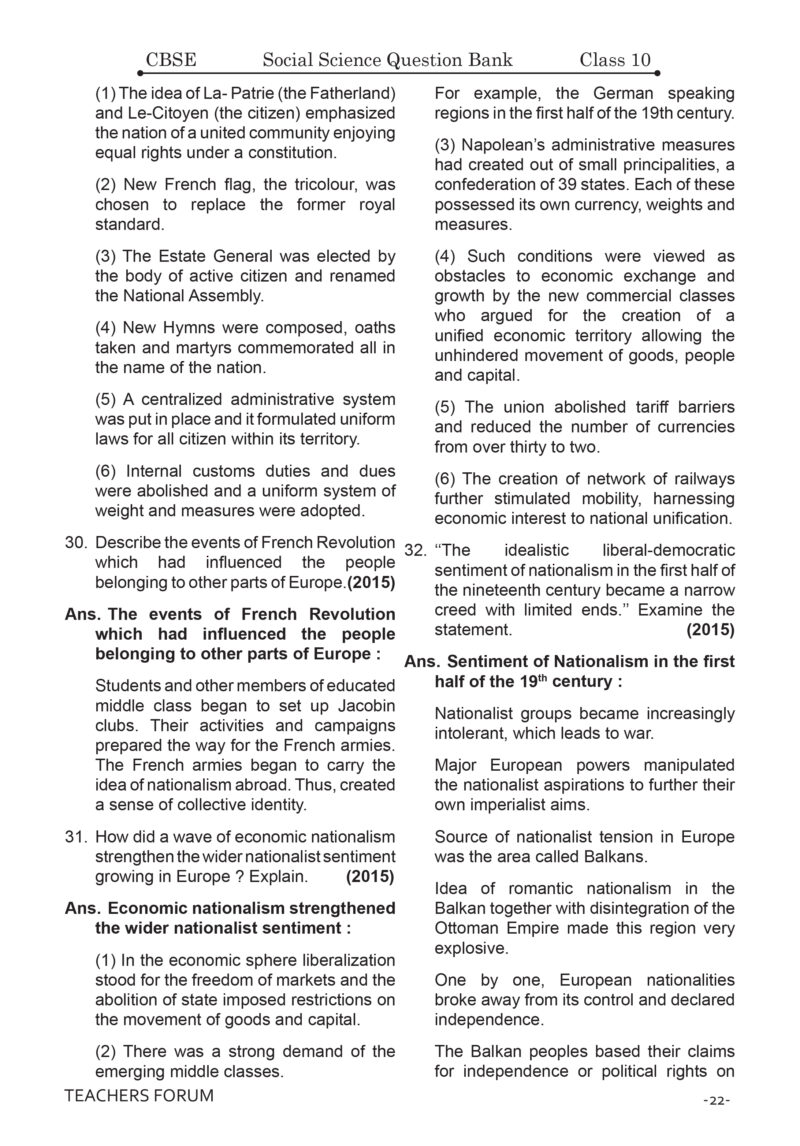 Teachers Forum CBSE Question Bank Class 10 Social Science (For 2026 Board Exam) - Image 11