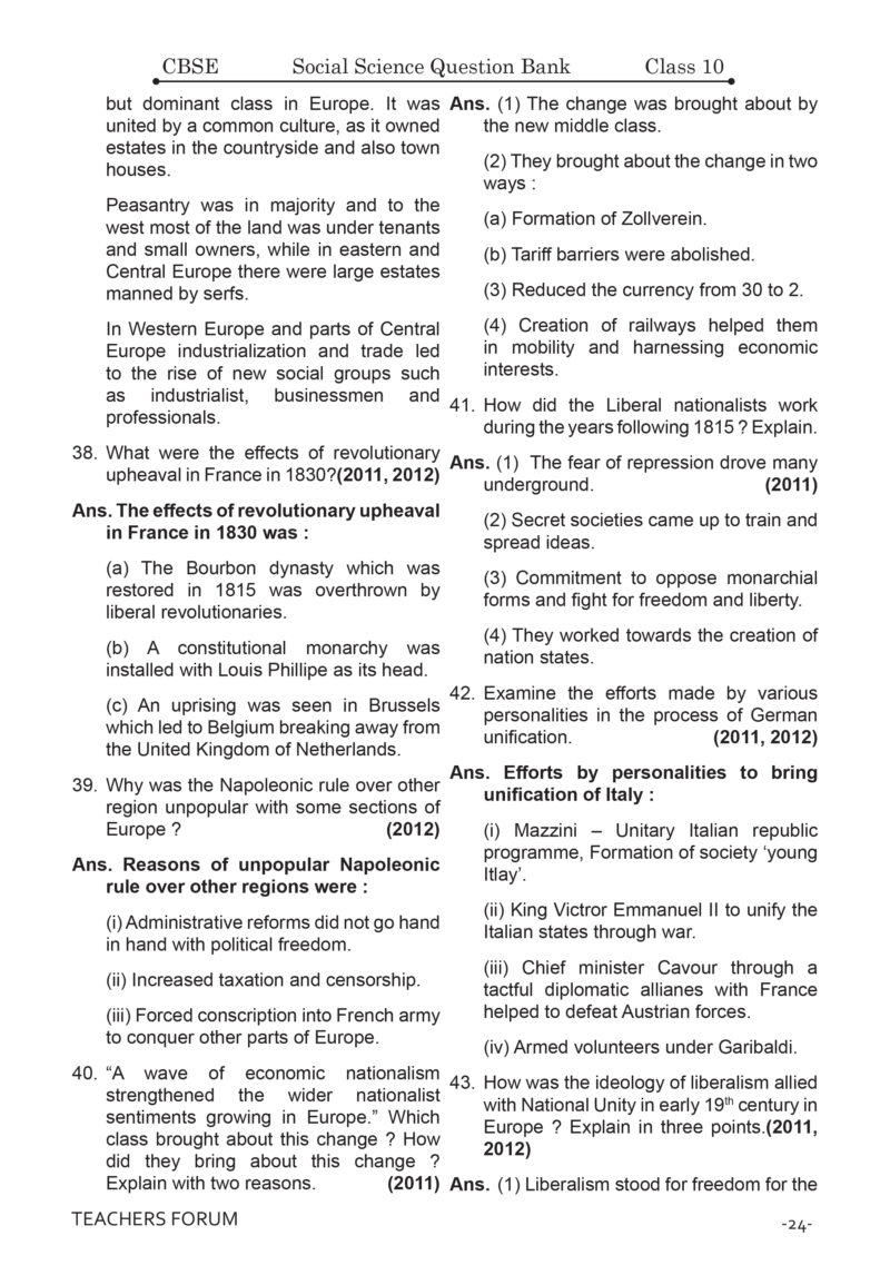 Teachers Forum CBSE Question Bank Class 10 Social Science (For 2026 Board Exam) - Image 12
