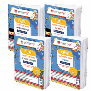 Teachers Forum CBSE Question Bank Class 10 Bundle Mathematics, Science, Social Science & English (For 2026 Board Exam)