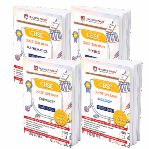 Teachers Forum CBSE Question Bank Class 11 Bundle Mathematics, Physics, Chemistry & Biology (For 2026 Exam)
