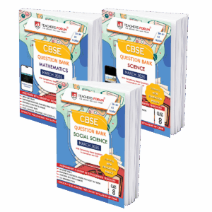 Teachers Forum CBSE Question Bank Class 8 Mathematics, Science & Social Science (For 2026 Exam)