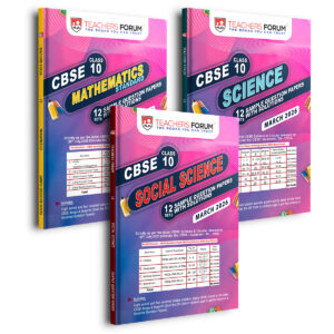 Teachers Forum CBSE Sample Question Paper Bundle Class 10 Mathematics Standard, Science & Social Science (For 2026 Board Exam)