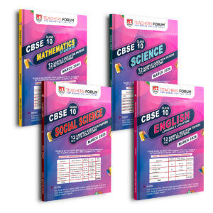 Teachers Forum CBSE Sample Question Paper Bundle Class 10 Mathematics Standard, Science, Social Science & English (For 2026 Board Exam)