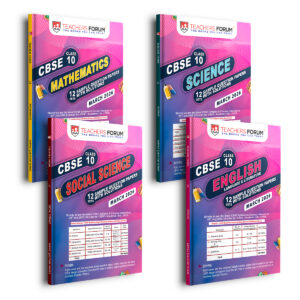 Teachers Forum CBSE Sample Question Paper Bundle Class 10 Mathematics, Science, Social Science & English (For 2026 Board Exam)