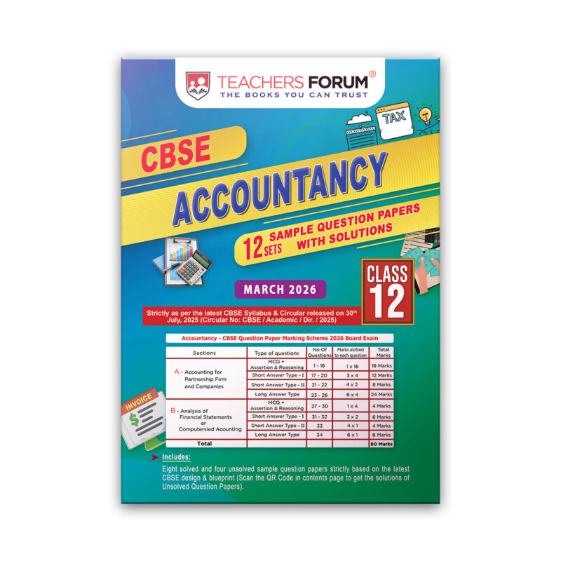 Teachers Forum CBSE Sample Question Paper Class 12 Accountancy (For 2026 Board Exam)