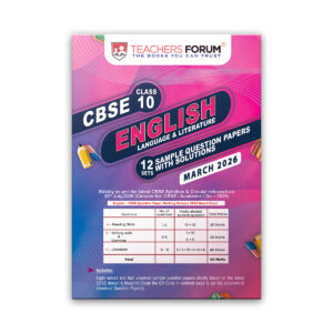 Teachers Forum CBSE Sample Question Paper Class 10 English (For 2026 Board Exam)