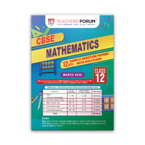 Teachers Forum CBSE Sample Question Paper Class 12 Mathematics (For 2026 Board Exam)
