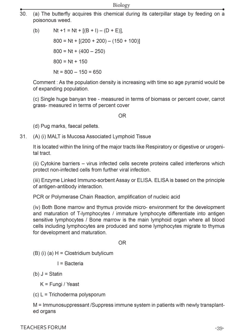Teachers Forum CBSE Sample Question Paper Class 12 Biology (For 2026 Board Exam) - Image 7
