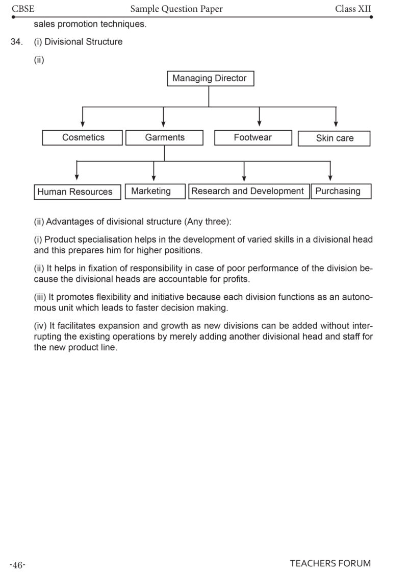 Teachers Forum CBSE Sample Question Paper Class 12 Business Studies (For 2026 Board Exam) - Image 7