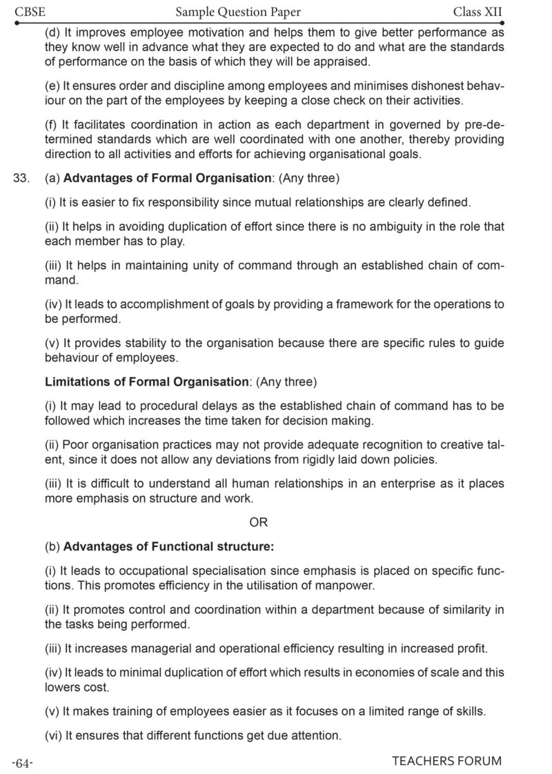 Teachers Forum CBSE Sample Question Paper Class 12 Business Studies (For 2026 Board Exam) - Image 8