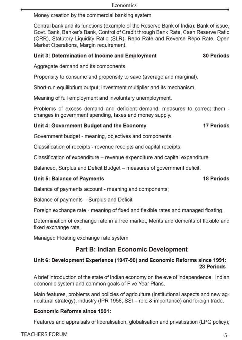Teachers Forum CBSE Sample Question Paper Class 12 Economics (For 2026 Board Exam) - Image 4