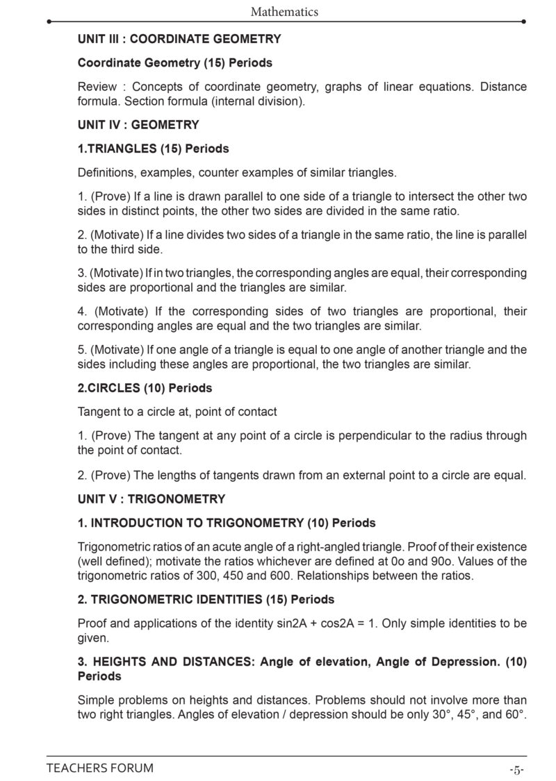 Teachers Forum CBSE Sample Question Paper Bundle Class 10 Mathematics Standard & Science (For 2026 Board Exam) - Image 4