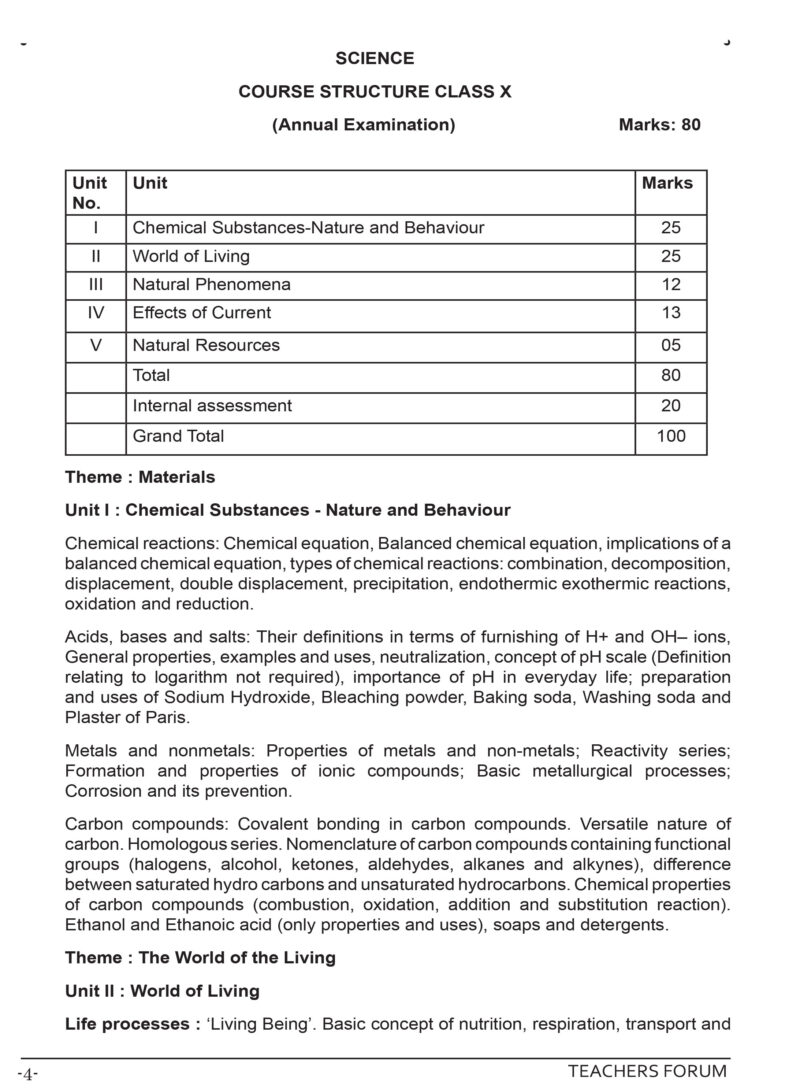 Teachers Forum CBSE Sample Question Paper Bundle Class 10 Mathematics Standard & Science (For 2026 Board Exam) - Image 8