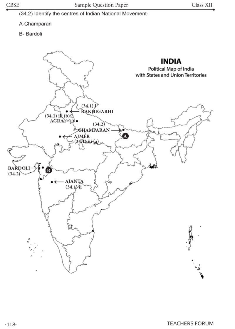Teachers Forum CBSE Sample Question Paper Class 12 History (For 2026 Board Exam) - Image 8