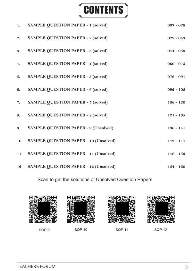 Teachers Forum CBSE Sample Question Paper Class 12 Mathematics (For 2026 Board Exam) - Image 2