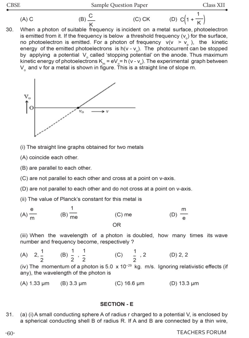 Teachers Forum CBSE Sample Question Paper Class 12 Physics (For 2026 Board Exam) - Image 8